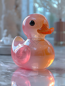 玻璃小鸭子背景图片