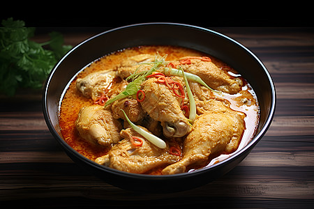 印尼传统黄姜鸡肉咖喱图片