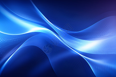 增长曲线蓝色科技抽象背景插画