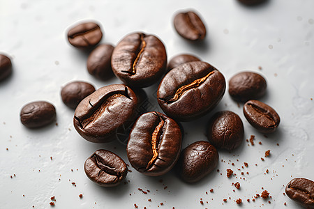 咖啡豆的魅力背景
