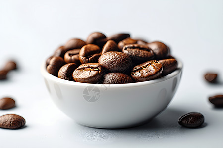 美味的咖啡豆背景图片