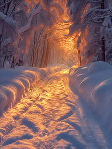冬日神秘光芒图片