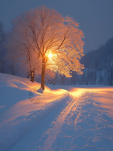 冬日奇幻之光图片