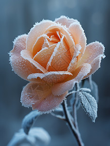 冰雕玫瑰图片