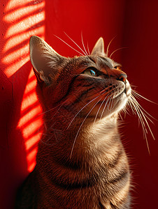猫咪享受暖阳图片