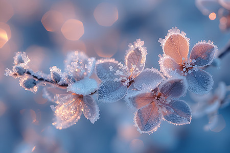 冰霜玲珑冬日之美图片