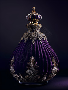 丝绒感典雅紫色瓶子图片