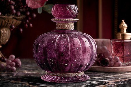 紫罐花香背景图片