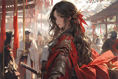 烈焰女武士图片