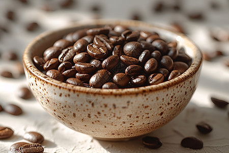 健康醇香的咖啡豆图片