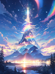 彩虹石山幻境图片