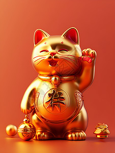 金色猫咪图片