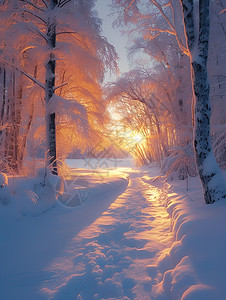 冰雪之光背景图片