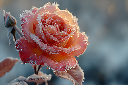 冰雕玫瑰的细腻魅力图片