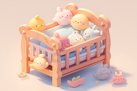 宝宝的床图片
