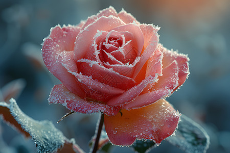 冰雕玫瑰的纯净.背景图片