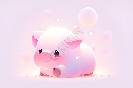 粉色小猪图片