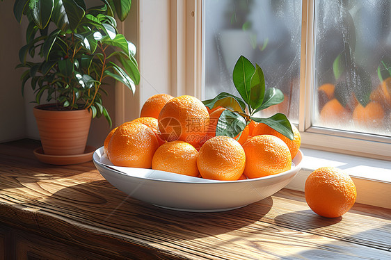 新鲜的橙子图片