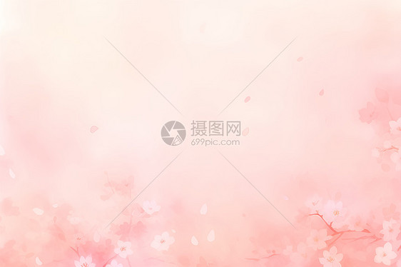 朦胧粉色樱花壁纸图片