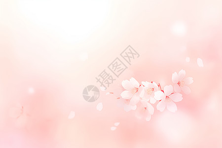 樱花粉色模糊背景照高清图片