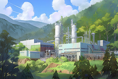 绿色能源工厂图片