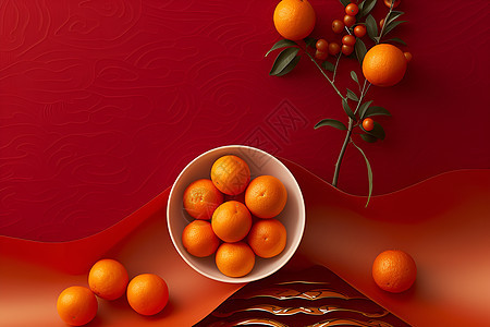 新春的橙子图片