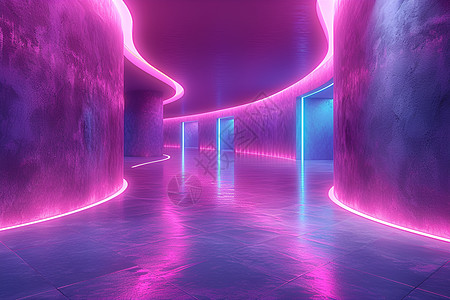 紫色光辉空间图片