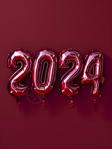 2024气球字体背景图片