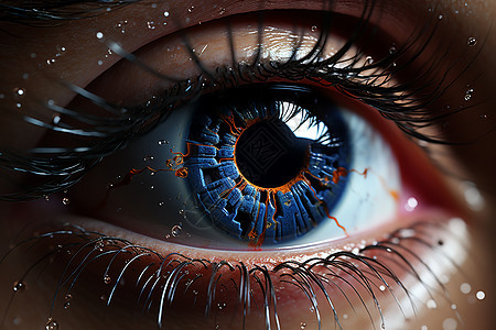 神秘科技瞳孔扫描图片