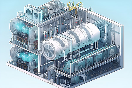 压缩空气能量储存设备背景图片