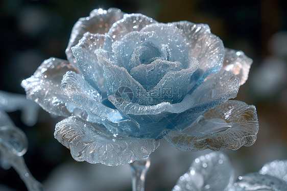 美丽的冰玫瑰图片