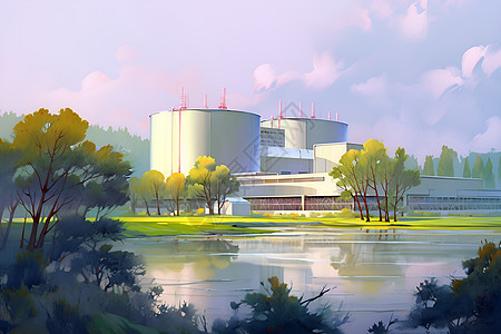核反应堆厂房图片