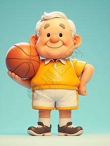 老年打篮球篮球动漫高清图片