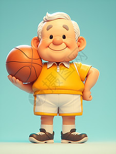 老年打篮球背景图片