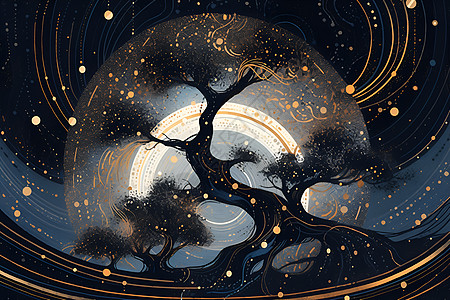 宇宙树宇宙能量高清图片