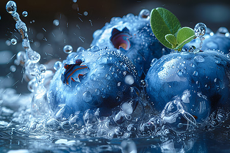 新鲜的水果蓝莓图片