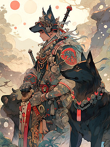 武士与神犬图片