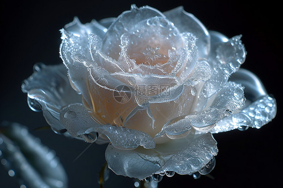 漂亮的白色玫瑰花图片