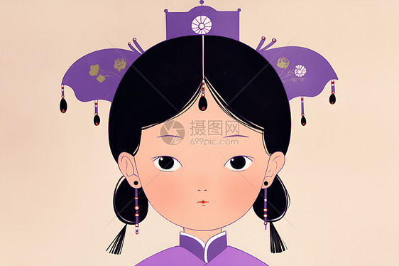唐代中式女孩图片