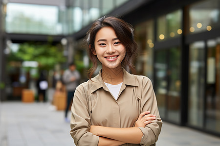 自信的女孩图片