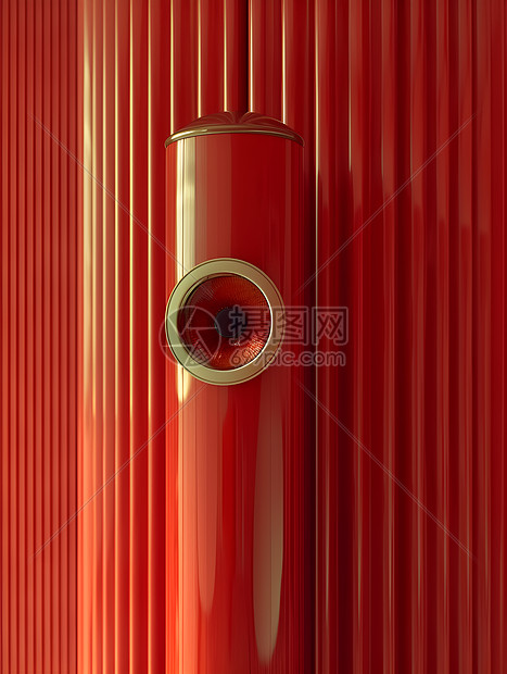 红色的金属电热器图片