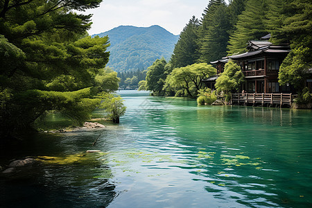 山水之间的风景图片