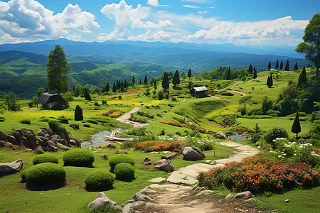 美丽的乡村风景图片