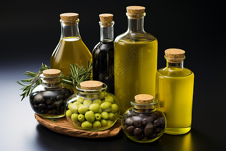 厨房新鲜的橄榄油图片
