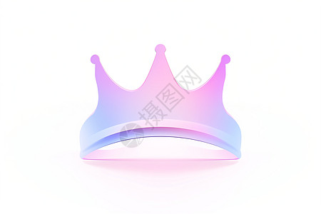 梦幻粉蓝王冠背景图片