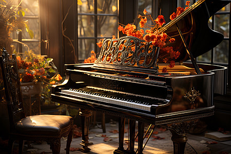 美丽的琴房图片