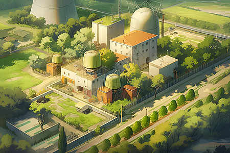 绿色核电厂图片