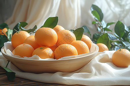 新年的温暖橙子图片