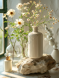 窗前静物花瓶艺术图片