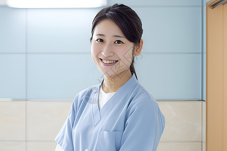 微笑的女护士图片